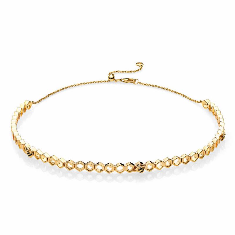 Pandora Shine™ Limited Edition Honeybee Choker Gold Egypt PY5086274